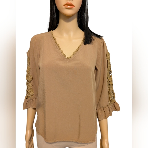 Rustty Dustty Brown Crochet Top - Picture 2 of 12
